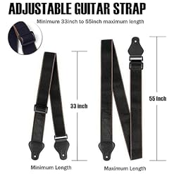 HUIOP Sangle en coton pour guitare Folk,électrique,en pur coton,avec ceinture à défilement,5 palettes et 2 boucles en caoutchouc,Sangle en coton pour guitare - Les Beatles, Paul McCartney, John Lennon, RIngo Starr, George Harrison HUIOP Sangle en coton pour guitare Folk,électrique,en pur coton,avec ceinture à défilement,5 palettes et 2 boucles en caoutchouc,Sangle en coton pour guitare – Image 5