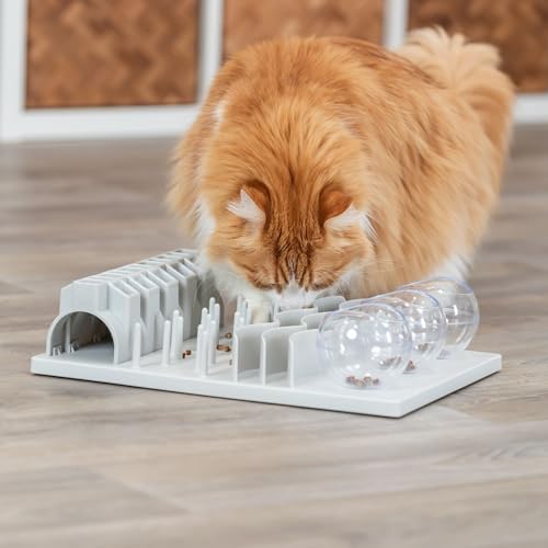 TRIXIE Jogo de estratégia Fun Board XXL para gatos grandes, brinquedo de quebra-cabeça, jogo interat