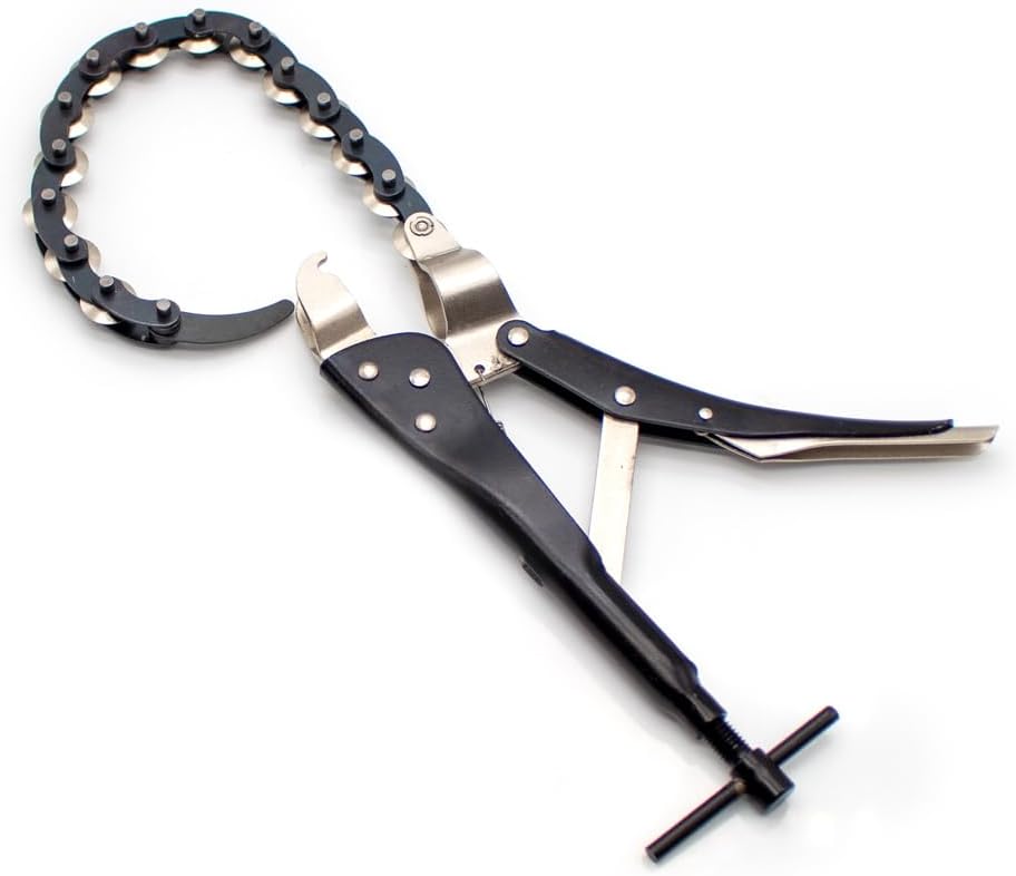 iDili Heavy Duty Chain Pipe Cutter Locking Pliers Car Exhaust Tube Alloy Steel Cutting Pliers Cuting Diameter Range 19-76MM