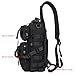 Lemubeane Tactical Sling Bag Backpack Military Rover Shoulder Sling Pack EDC Molle Range Bag Crossbody Chest Pack (Black)