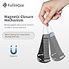 Fullmosa 20mm Stainless Steel Watch Strap, Mesh Loop Magnetic Clasp Watch Strap Compatible with Samsung Galaxy Watch 4 40mm 44mm, Galaxy 4 Classic 46mm/42mm, Samsung 3 41mm, Black #5