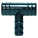 Hydrofarm AAT50 Active Aqua, 1/2" T Connector, Black