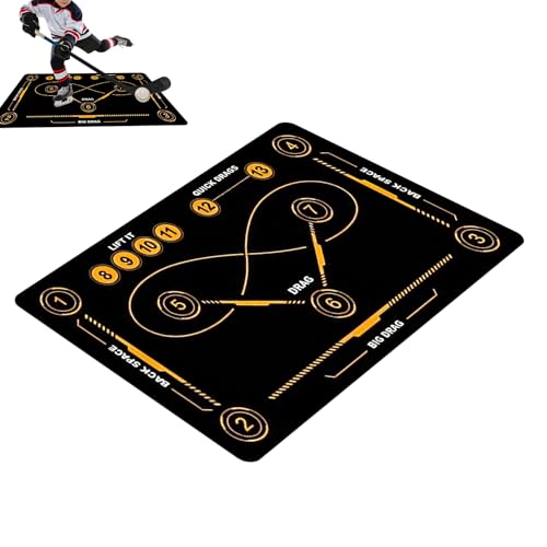 Tapis de hockey sur glace pour entraînement à la maison pour passionnés et débutants