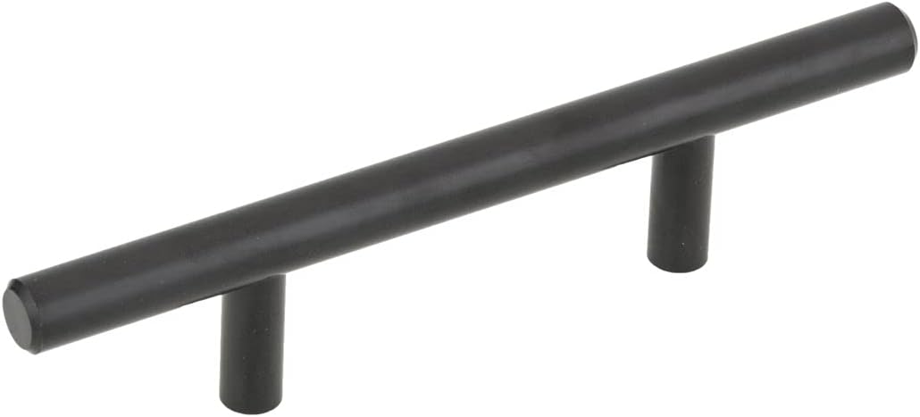 Richelieu Hardware BP30576900 Washington Collection 3-inch (76 mm) Matte Black Modern Cabinet Bar Pull (Pack of 4)
