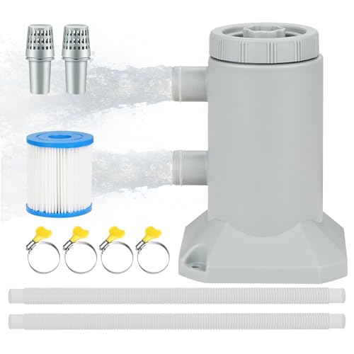 XINYIQI 530 GPH Above Ground Pool Filter Pump | Water Circulation Cartridge Filtration System Crystal Clear Pool Energy-Saving Performance