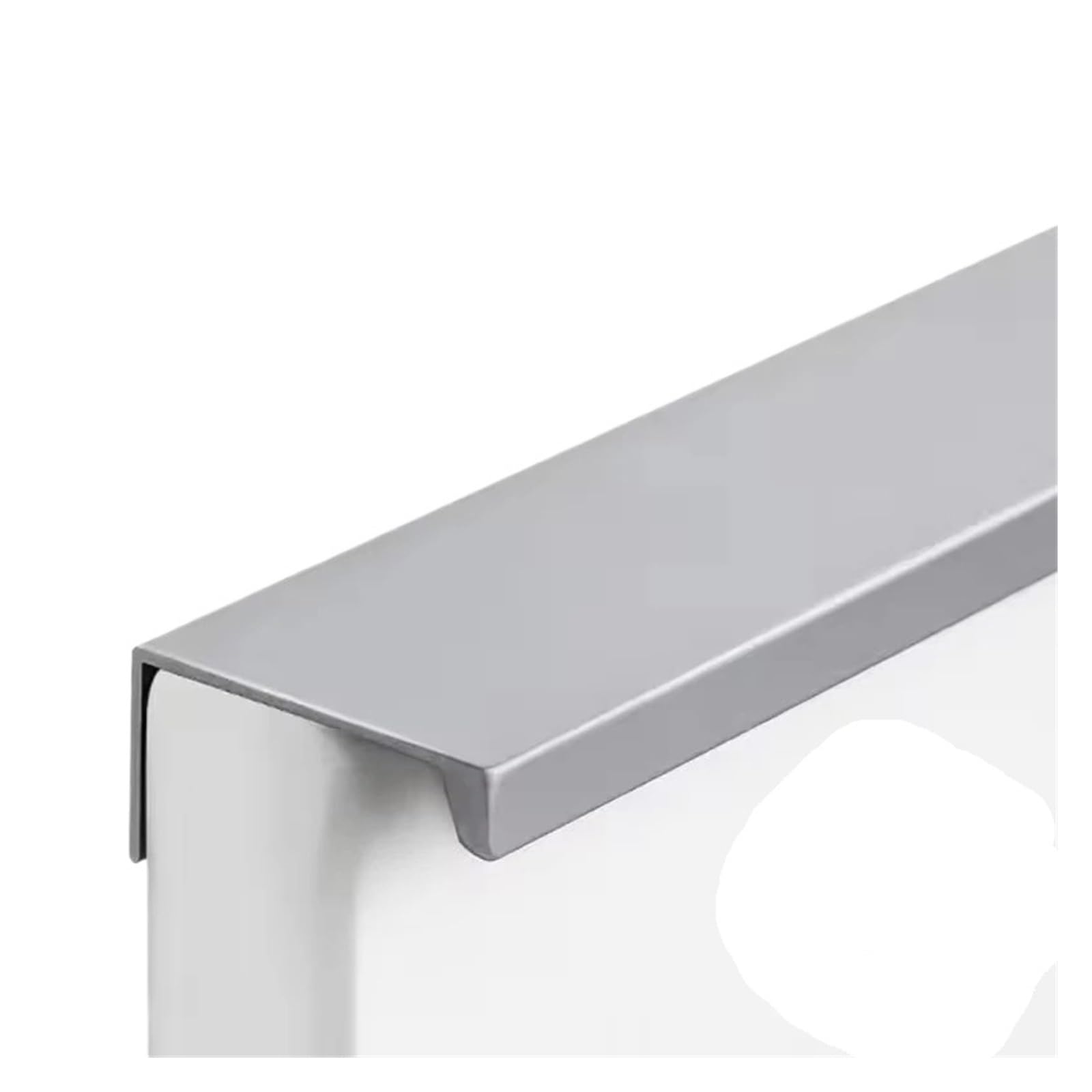 Poignées d'armoire alu argent 15cm pour meuble de cuisine et placard