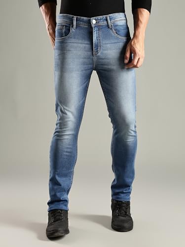 Image of Thomas Scott Men's | Mild Fade | Stright Fit | Denim | Regular Wear | Stretchable | Casual Jeans for Men