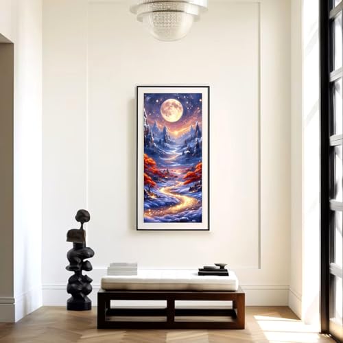 Rousp Extra Large Diamond Art Kits for Adults Dream World Diamond Painting Big Size Full Drill Beginners Craft Kits for Home Wall Decor Gifts 18x39 Inches