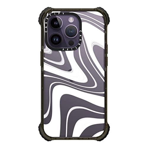 Coque iPhone 14 Pro CASETiFY antichoc rigide noir givré