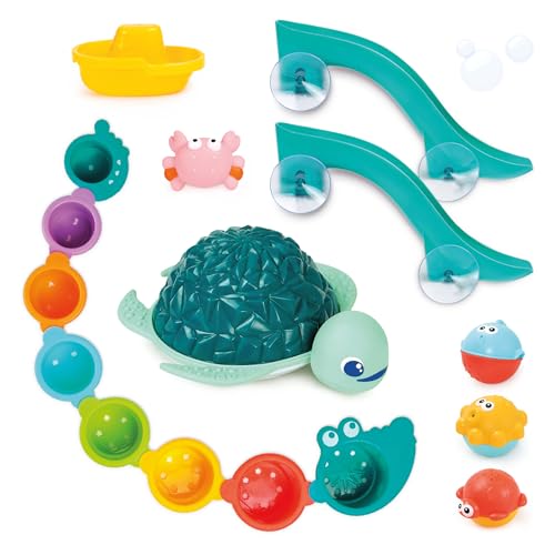 Coffret de bain interactif LUDI pour amuser le bébé qui a peur de l'eau du bain