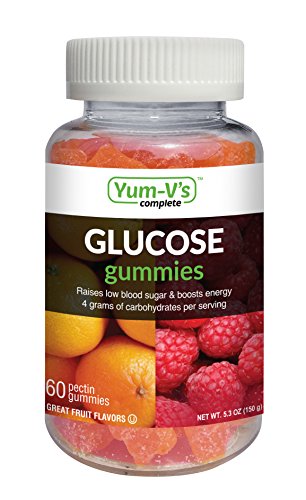 YumVs Complete Glucose Gummies, Fruit Flavors, (60 Ct); Chewable Nutritional Supplement for Men
