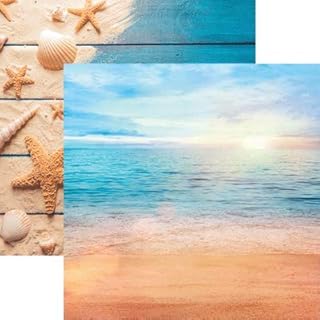 Caribbean Beach - All Inclusive Vacation 12X12 Travel Scrapbook Papers - 5 Sheets