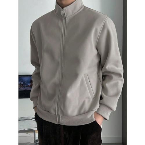 Image of PROSHARX Old Money Stand Up Collar Sweatshirt Zip-Up | Premium Comfort, Timeless & Aesthetic Style
