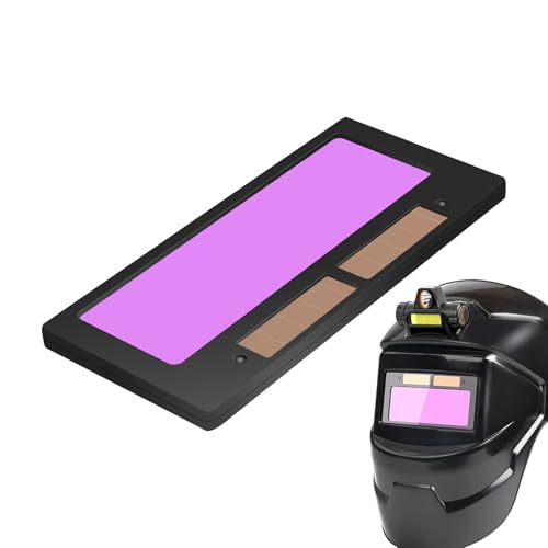Casque de soudage Lentes - Lentille de couleur d'assombrissement automatique, remplacement solaire durable, sensibilité et retard réglables | Pièces de casque de soudage, lunettes de protection, cagou