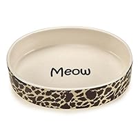 Algopix Similar Product 15 - SAVVY TABBY Wild Time Cat Dish Brown