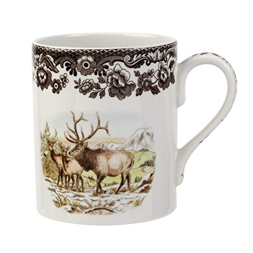 Taza Spode Woodland Elk de Porcelana 16 oz miniatura 1
