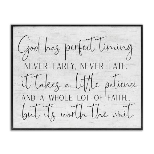 Inspirational Patience Quote, 24 x 30 Inch Framed Giclée Print