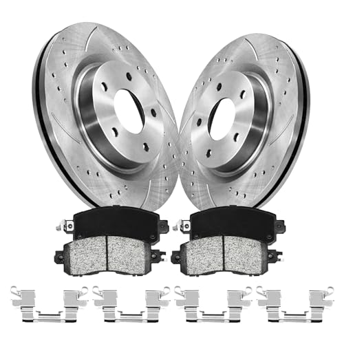 Anpulsero Brake Pads And Rotors Kit Front Compatible with 2013-2023 Nissan Altima, Automotive Replacement Brake Kits Anti-rust Oil 31464 D1650-8878 Drilled And Slotted Rotors 295.8mm(11.6in) by Anpulsero Fiwriluvx - Used condition - US$82.67