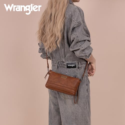 Wrangler Small Crossbody Purse for Women Lightweight Clutch Purse with Detachable Strap Casual Shoulder Bag for Everyday Use4