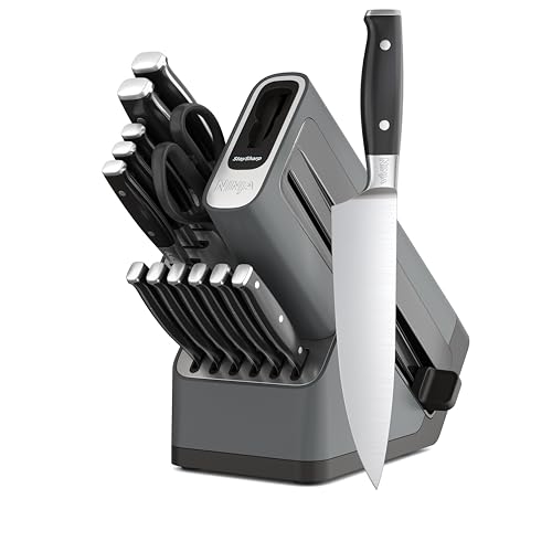 Image of Ninja Foodi StaySharp Knife Block with Integrated Sharpener Deluxe 14-Piece Set, K32014EUUK