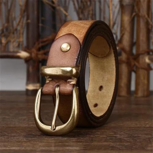 Men's 3.3Cm Genuine Leather Pin-Buckle Belt, Fashion Jeans Belts, Luxury Designer Cowboy Belt2