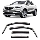 CLIM ART Windabweiser für Opel Mokka 2012-2019 Autofenster Regenschutz, Regenabweiser, Integrierte Deflektoren, 4 Stück
