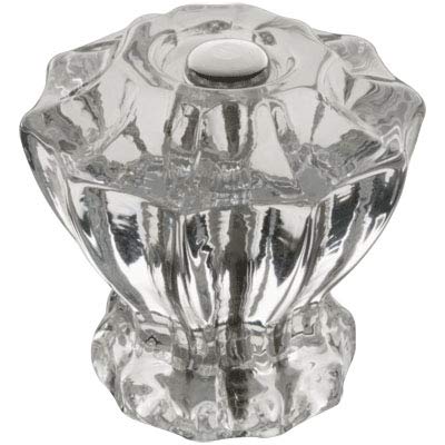 Depression Era Fluted Classic American Clear Glass Drawer Knob |