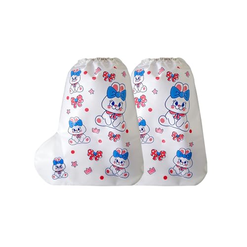 Kids Rabbit Print Rain Shoe Covers, Waterproof Shoe Covers for Children