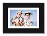 JULIE ANDREWS & DICK VAN DYKE Signed 8x6 Inch Mounted Photo Print Pre Printed Signature MARY POPPINS - Autograph Gift, Ready To Be Framed