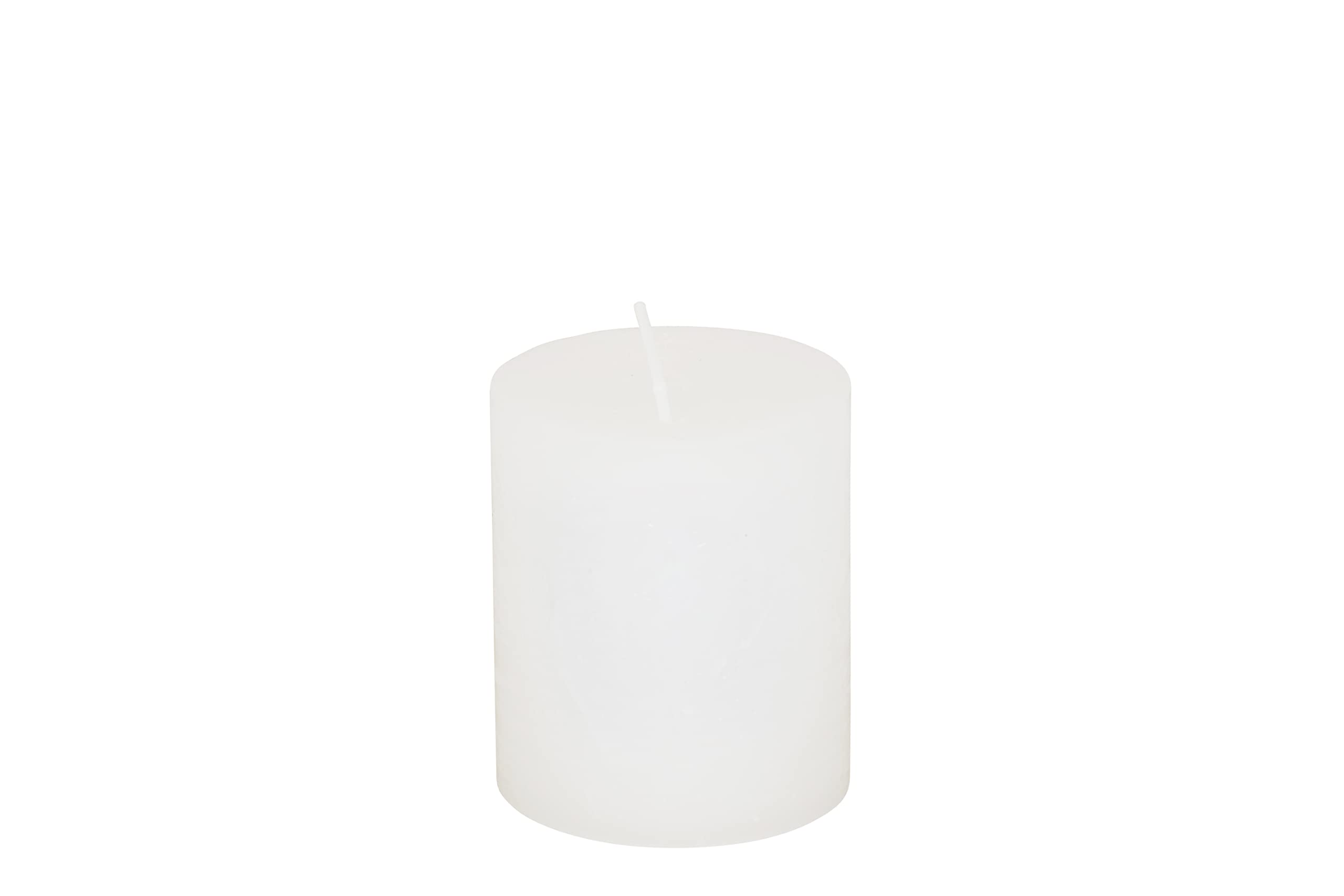 Michael Noll Set 6 Candele Rustiche A Colonna – Senza Gocce E Senza Fumo, Durata 30 Ore L'una, 7x8 Cm, Per Corona Avvento O Serate Romantiche (Nero)