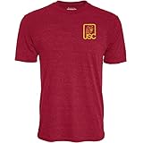 Reserve Collection by Blue 84 USC Trojans Tri-Blend T-Shirt Vintage Retro Team Color, Cardinal, Large