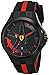 Ferrari Men's 0830160 Lap-Time Black and Red Watch