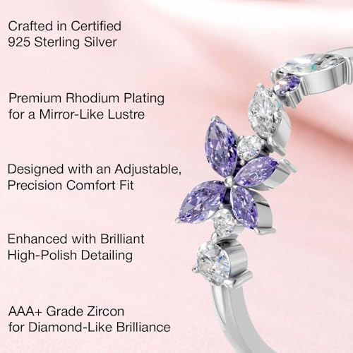 Image of Miss Highness 925 Pure Silver Butterfly Ring for Women | Stylish Adjustable Design | Trendy Silver Jewellery | With Authenticity Certificate | Gift for Girlfriend Wife | Regular Wear Ring