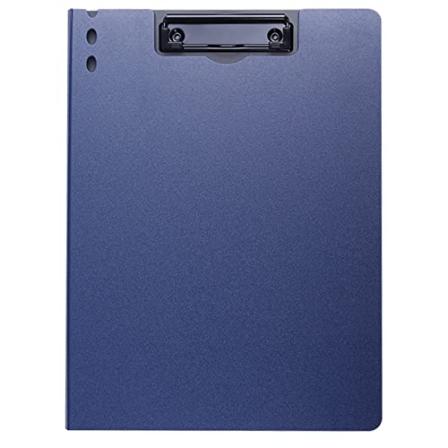 Porte-bloc infirmière A4 bleu pliable, chemise de bureau rigide pour prise de notes médicale