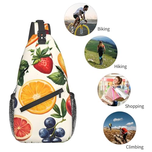 Bolso bandolera naranja para mujer y hombre liviano miniatura 6