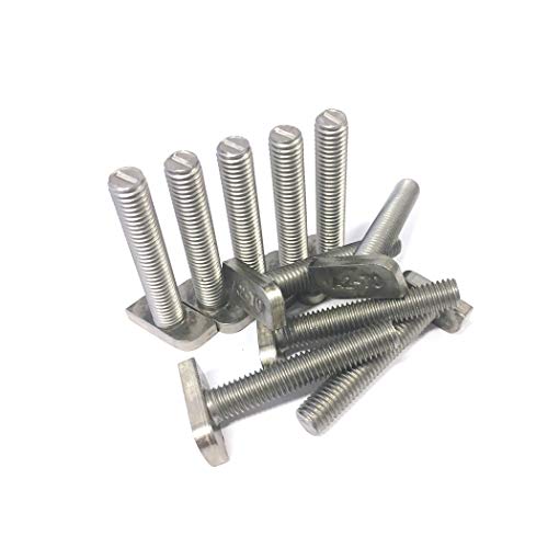 Lot de 10 vis à tête marteau M8 x 70 en acier inoxydable A2, solaire photovoltaïque, construction type 28/15