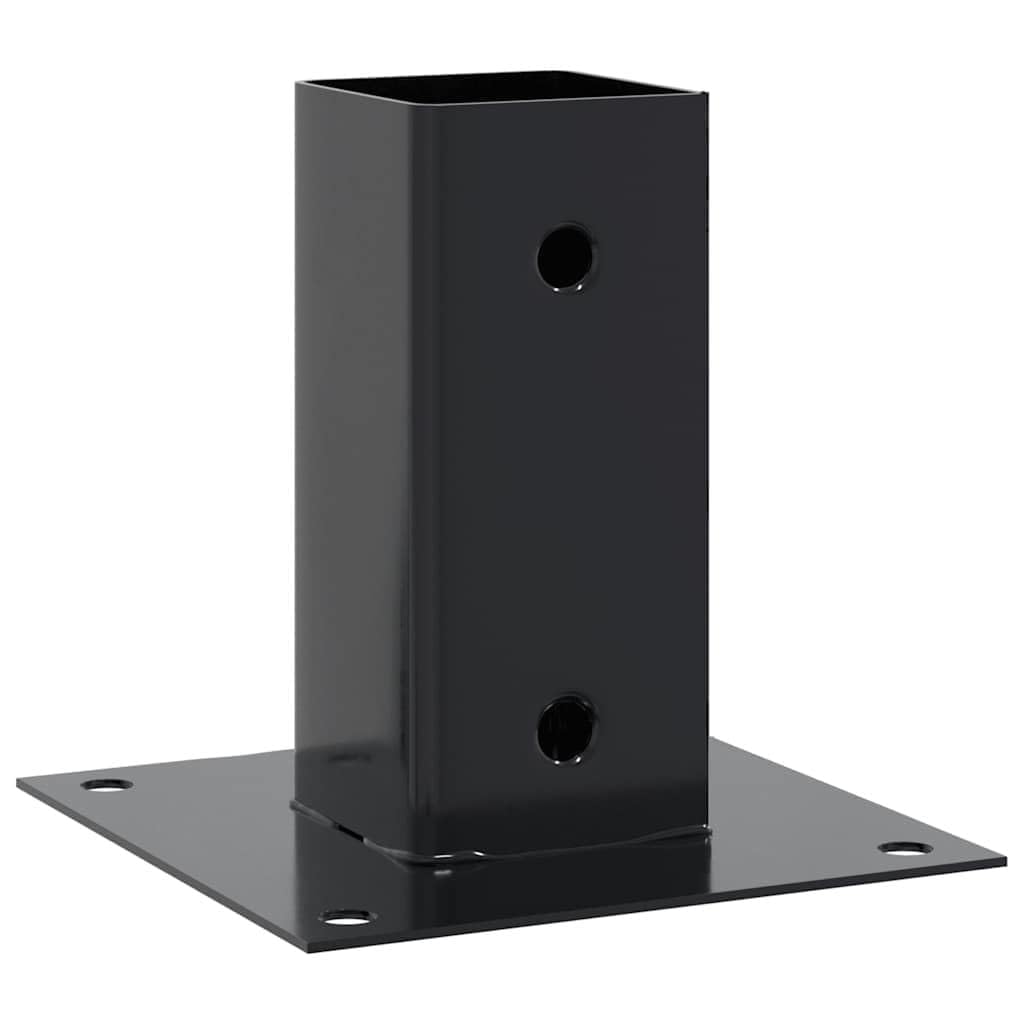 Podstawa słupów kwadratowych 4 szt. 71 x 71 mm stal malowana proszkowo