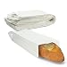 5 1/4" x 3 1/4" x 18" Plain White Paper Bread Bag by MT Products - (50 Pieces)