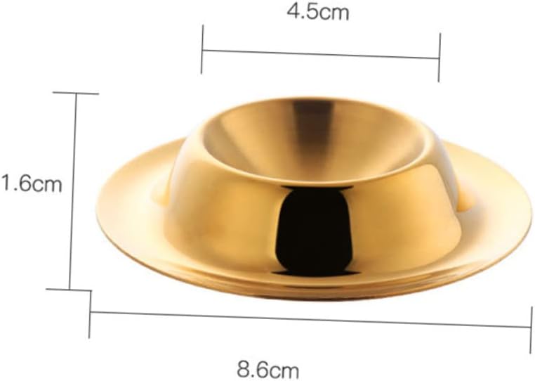 6pcs Stainless Steel Cups Elegant Holders for Appetizers Golden Silver Kitchen Tool for Home Dining Easy to Clean