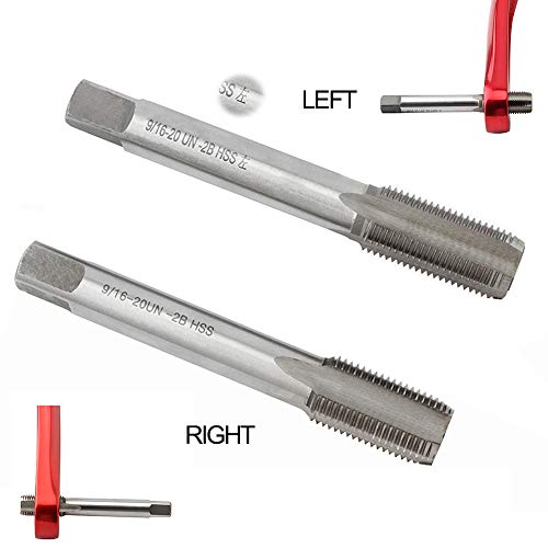 Pedal Tap, Andoer Conjunto de torneiras de rosca de aço para pedais de bicicleta