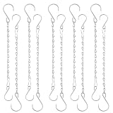 Fetanten Plant Hanging Chains, 10 Inch Metal Hanging Basket Chain with S Hook for Bird Feeders Lante