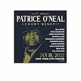 Vintage Patrice O Neal Poster Quote Poster Portrait Art Poster (4) Canvas Painting Posters And Prints Wall Art for Living Room Bedroom Decor 16x16inch(40x40cm) Unframe-style