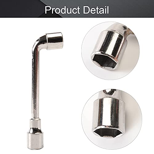 Auniwaig 19Mm Metric L Shaped Hex Socket Wrench High Carbon Steel Zinc Plated Handle Elbow Double-Head Casing Bit Holder Manuel Repair Tool For Electrician Mechanic Repair Shop #TOP2