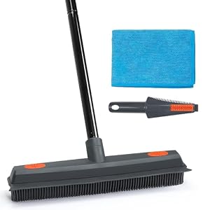 Mavriz Gummibesen Teppichrechen zur Tierhaarentfernung