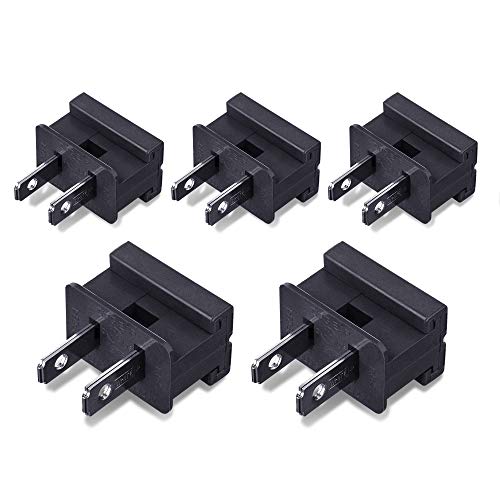 Fantasy Holiday Male Vampire Plug, Inline Gilbert Plug, Zip Plug,Slide Plug, Black, SPT-1, 5 Pack