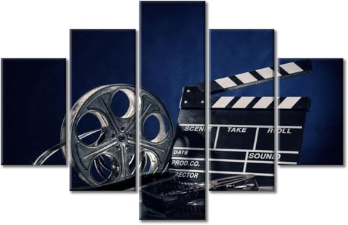 Boutique Stampe E Quadri Su Tela 5 Proiettore Cinematografico Retrò Poster Quadri Moderni Stampa Quadri Edili Immagini Modulari Per Soggiorno (Senza Cornice 150 X 80 Cm) -/Camera-4160991889509