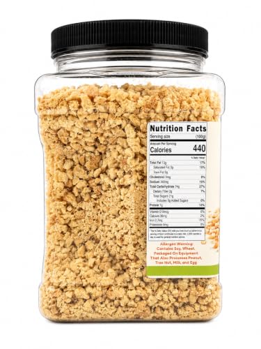 Image of Vanilla Cookie Crunch 1.5 lb | Dessert Topping & Decoration for Ice Cream, Sundaes, Cakes, Cupcakes, Milkshakes & Frozen Yogurt | Bulk Resealable Container | Dasher's Spice & Beans