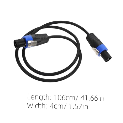 Cable de audio para escenario de 2 piezas con conectores de altavoz terminales 2