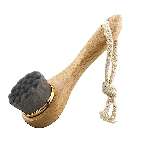 Brosse nettoyante visage manuelle en bois lot de 2