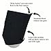 Silicone Cover Case for Ring Spotlight Camera Wired - Sun Glare, UV & Weather Protection Skins Cover (1Pack, Black)